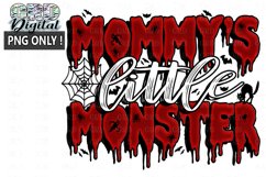 Mommy&#039;s Little Monster Sublimation PNG Only ! Product Image 1