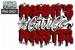 Mommy's Little Monster Sublimation PNG Only ! Product Image 1