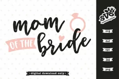 Mom of the Bride SVG image for Bride's Mother Product Image 2