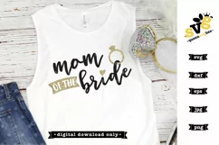 Mom of the Bride SVG image for Bride's Mother Product Image 3