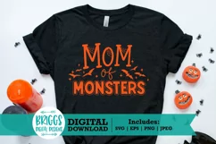 Mom of Monsters SVG | Funny Halloween Shirt SVG Product Image 1