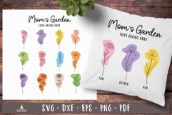Moms Garden Birth Flower SVG designs
