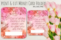 Mother's Day Money Card Holders Moms in the World| Print Product Image 1