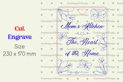 Mothers day cutting board svg, Mom day gift laser cut Product Image 2
