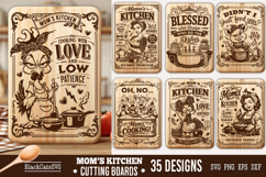 Funny Mama's Kitchen Cutting Board SVG Bundle 35 designs Product Image 1