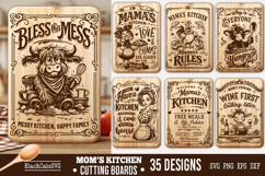Funny Mama's Kitchen Cutting Board SVG Bundle 35 designs Product Image 3