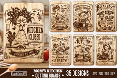 Funny Mama's Kitchen Cutting Board SVG Bundle 35 designs Product Image 4