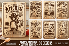 Funny Mama's Kitchen Cutting Board SVG Bundle 35 designs Product Image 6