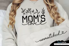 Moms Love Sleeve SVG, Mother's Day SVG Design Product Image 3