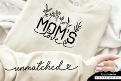 Moms Love Sleeve SVG, Mother's Day SVG Design Product Image 1
