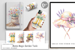 Moms Magic Garden Digital Paper Product Image 1
