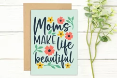 Mother's day design on a card