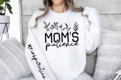 Moms Patience Sleeve SVG, Mother's Day SVG Design Product Image 1