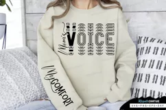 Moms Voice Sleeve SVG, Mother's Day SVG Design Product Image 3