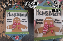 Moms Bakery Gingerbread Sign Laser SVG Product Image 1
