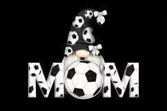 MOM Soccer Gnome sublimation| watercolor mom sport Soccer Product Image 2