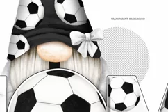 MOM Soccer Gnome sublimation| watercolor mom sport Soccer Product Image 3