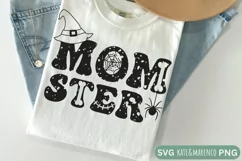 Momster SVG | Retro Mom Fall SVG | Retro Halloween SVG Product Image 1