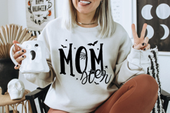Momster SVG for Halloween Shirt, Funny Spooky Mama Design