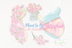Pregnancy clipart bundle |It&#039;s a girl PNG Product Image 1