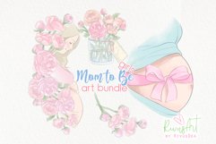 Pregnancy clipart bundle |It's a girl PNG Product Image 1