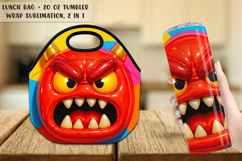 14 Monster Lunch Bag | Monster Tumbler Wrap Bundle Product Image 2