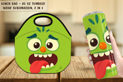 14 Monster Lunch Bag | Monster Tumbler Wrap Bundle Product Image 11