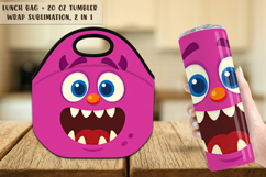 14 Monster Lunch Bag | Monster Tumbler Wrap Bundle Product Image 13