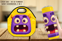 14 Monster Lunch Bag | Monster Tumbler Wrap Bundle Product Image 6