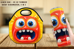 14 Monster Lunch Bag | Monster Tumbler Wrap Bundle Product Image 9