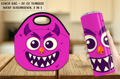 14 Monster Lunch Bag | Monster Tumbler Wrap Bundle Product Image 10