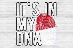 It's in my DNA Monaco Flag Fingerprint PNG Sublimation Product Image 1