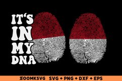 It's in my DNA Monaco Flag Fingerprint Sublimation PNG, SVG Product Image 1