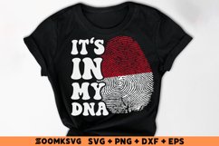It's in my DNA Monaco Flag Fingerprint Sublimation PNG, SVG Product Image 2