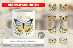 Mug Wrap Monarch Butterfly Product Image 1