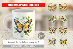 Mug Wrap Monarch Butterfly Product Image 1