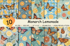 strawberry lemon seamless, vintage fruit pattern, gingham background paper, shabby picnic design, cottage kitchen decor, summer fruit basket, floral border print, tea party background, country kitchen paper, distressed fruit journal