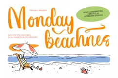 Monday Beachnes - Bold Handwritten Product Image 1