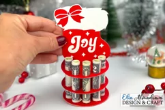 Christmas Money Holder Svg| Money Cake Svg| Santa Sock Joy Product Image 3