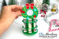 Christmas Money Holder Svg| Money Cake Svg| Christmas Wreath Product Image 2