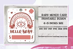 Birthday Money card. Baby Shower Money card Gift SVG. Product Image 1