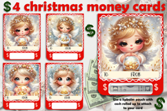 Christmas cards, funny gift Money cards for printing Product Image 1