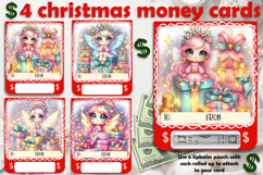 Christmas cards, funny gift Money cards for printing Product Image 1