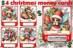 Christmas cards, funny gift Money cards for printing Product Image 1
