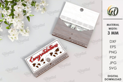 Money Envelope Laser Cut. Envelope Gift SVG Product Image 1