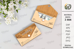 Money Envelopes Bundle Laser Cut. Envelope Gift SVG Product Image 5