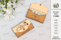 Money Envelopes Bundle Laser Cut. Envelope Gift SVG Product Image 8