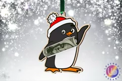 Merry Christmas Money Holder Ornament laser svg dxf patterns Product Image 1