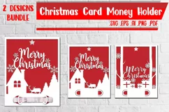 Christmas Card Money Holder 9-10 svg eps ai png pdf Product Image 1