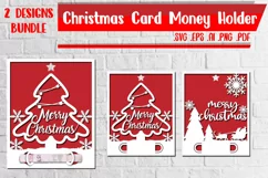 Christmas Card Money Holder 1-2 svg eps ai png pdf Product Image 1